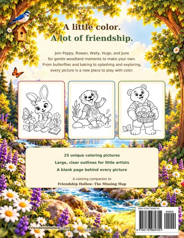 Friendship Hollow: My First Coloring Book