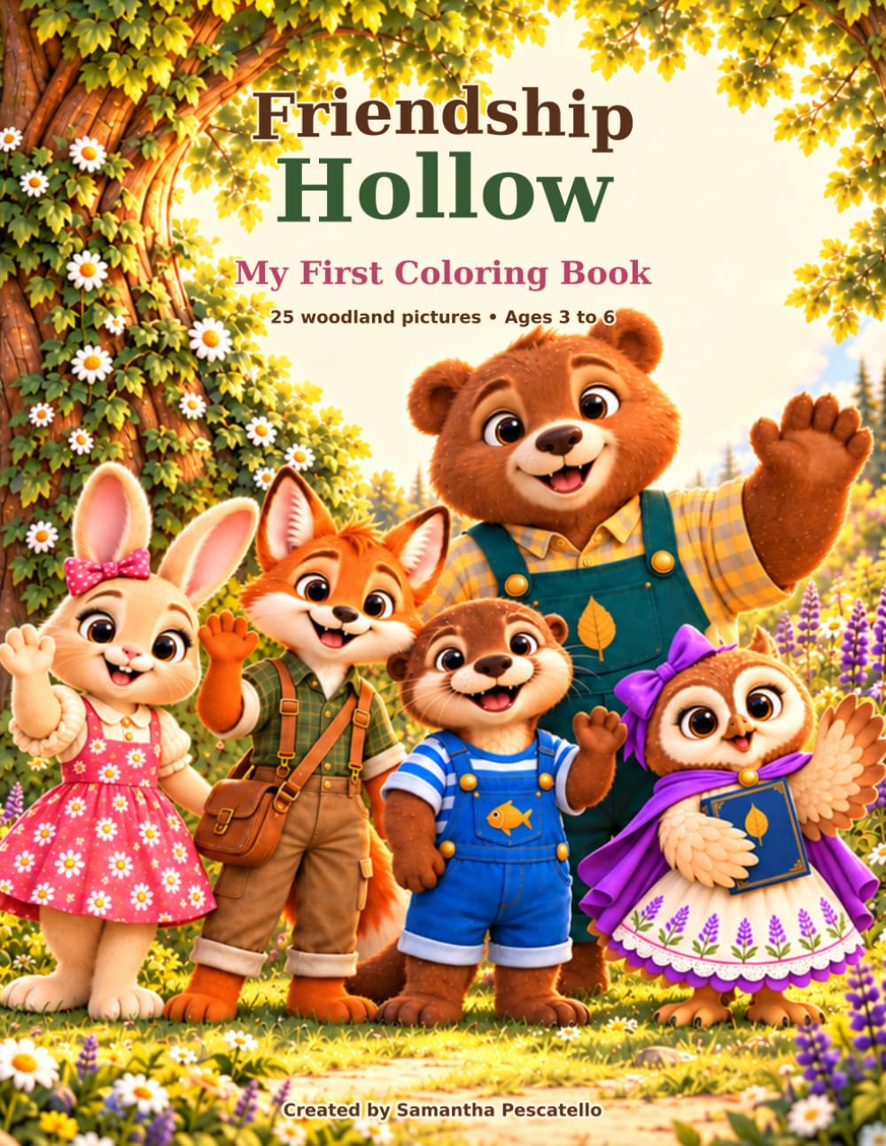 Friendship Hollow: My First Coloring Book