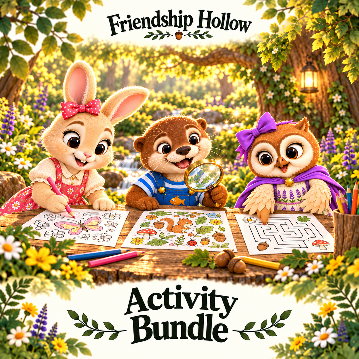 Friendship Hollow Digital Download - Activity Bundle